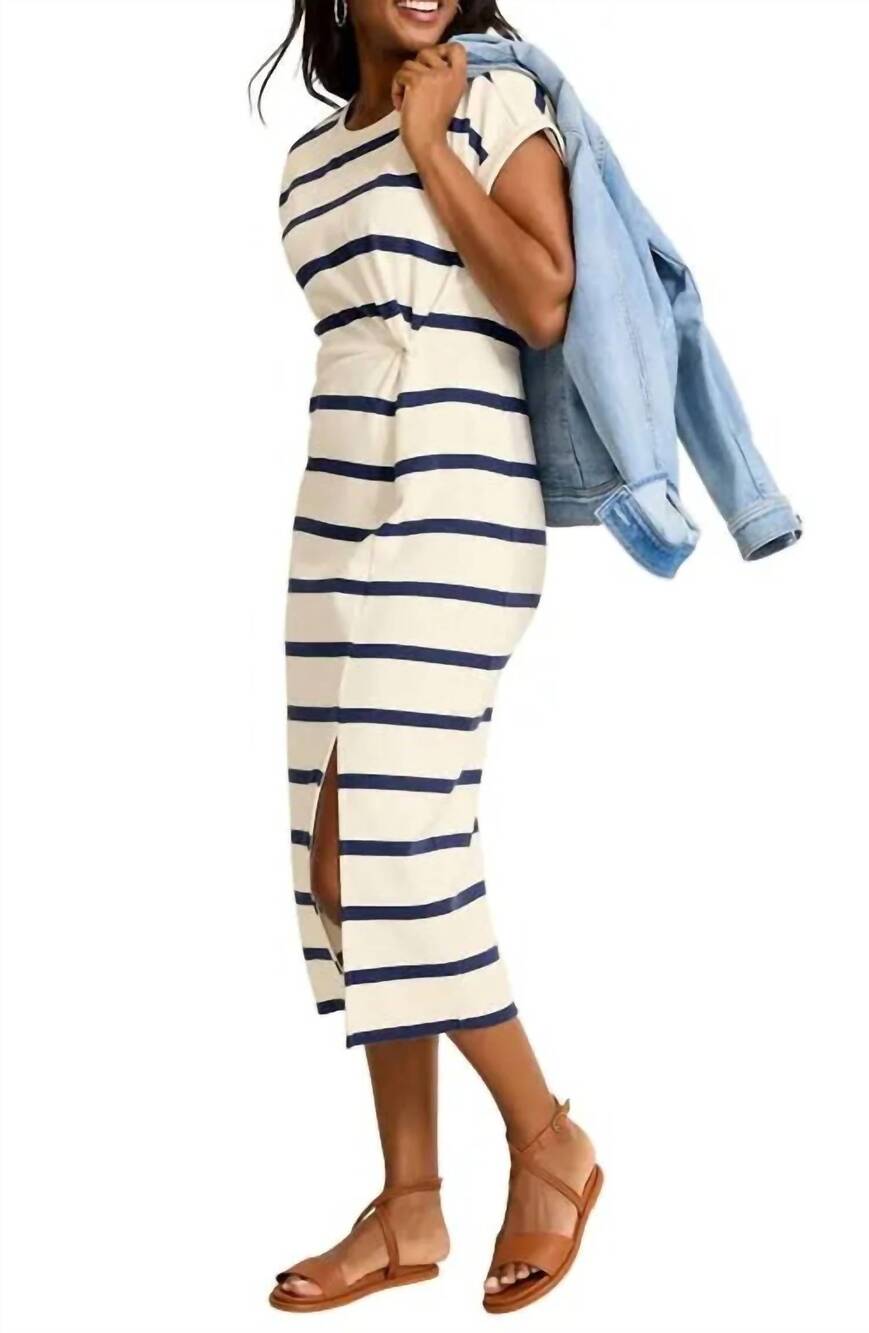 NEW TOMMY BAHAMA agua isle short sleeve midi dress in coconut - Picture 3 of 3